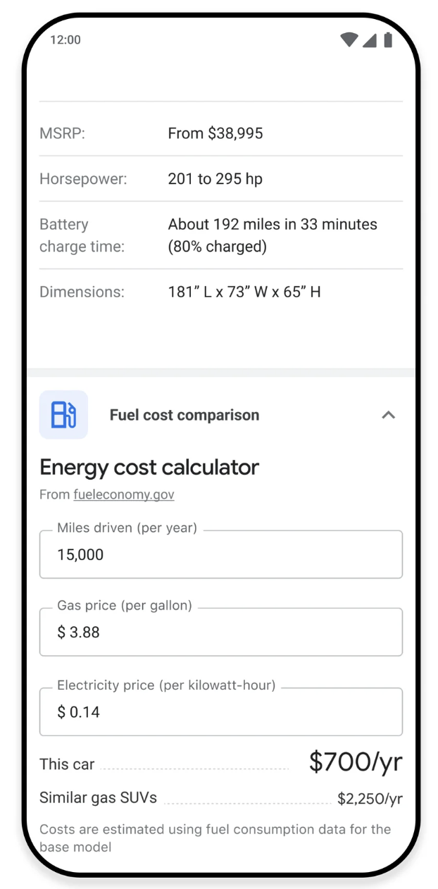 Google Search Gets New Tools To Surface EV & Energy Info